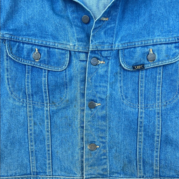 Vintage Lee Denim Trucker Jacket PATD 153438 Good Times! - Picture 8 of 14